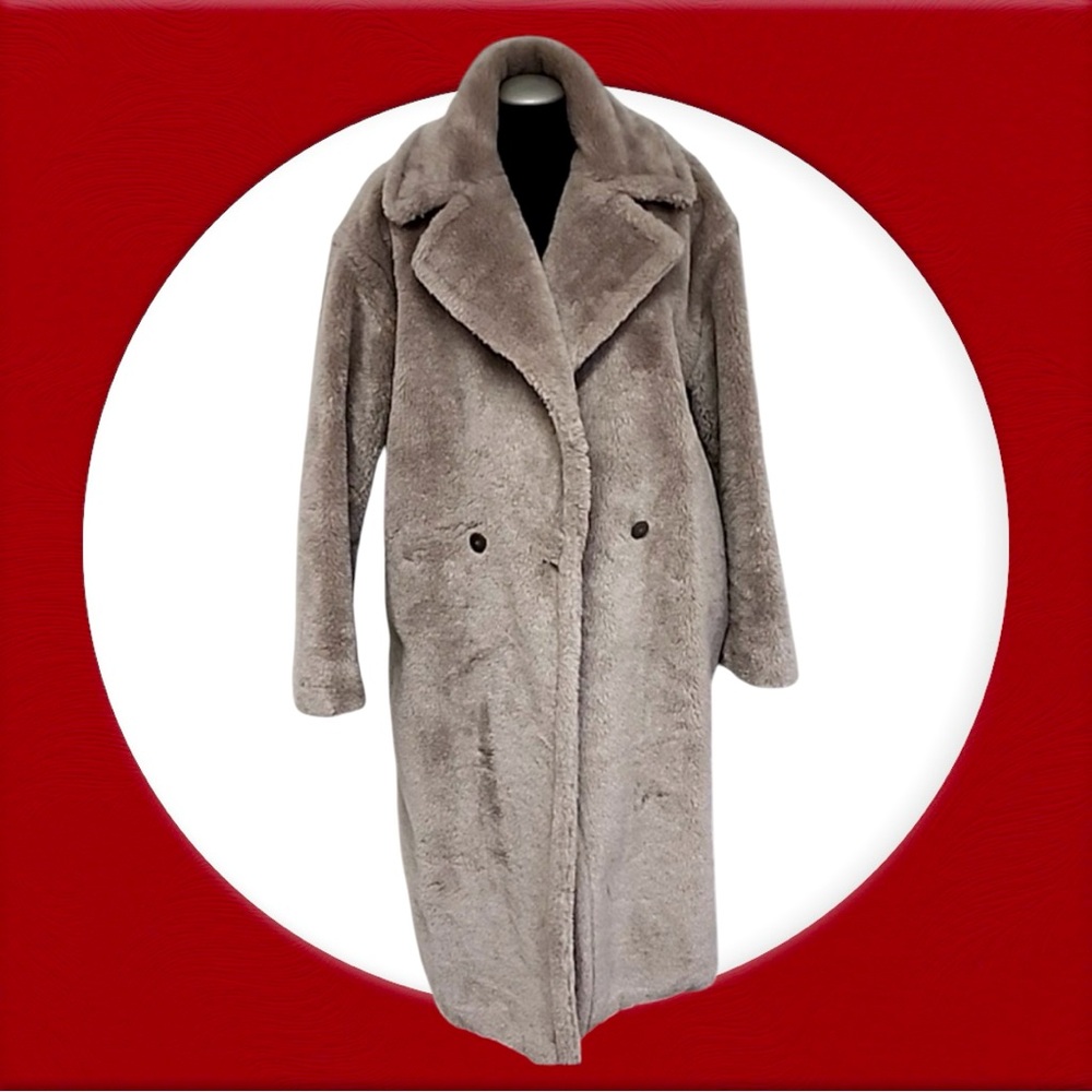 Teddy Coat—Babaton-Aritzia in Ash Taupe. Almost BNWT